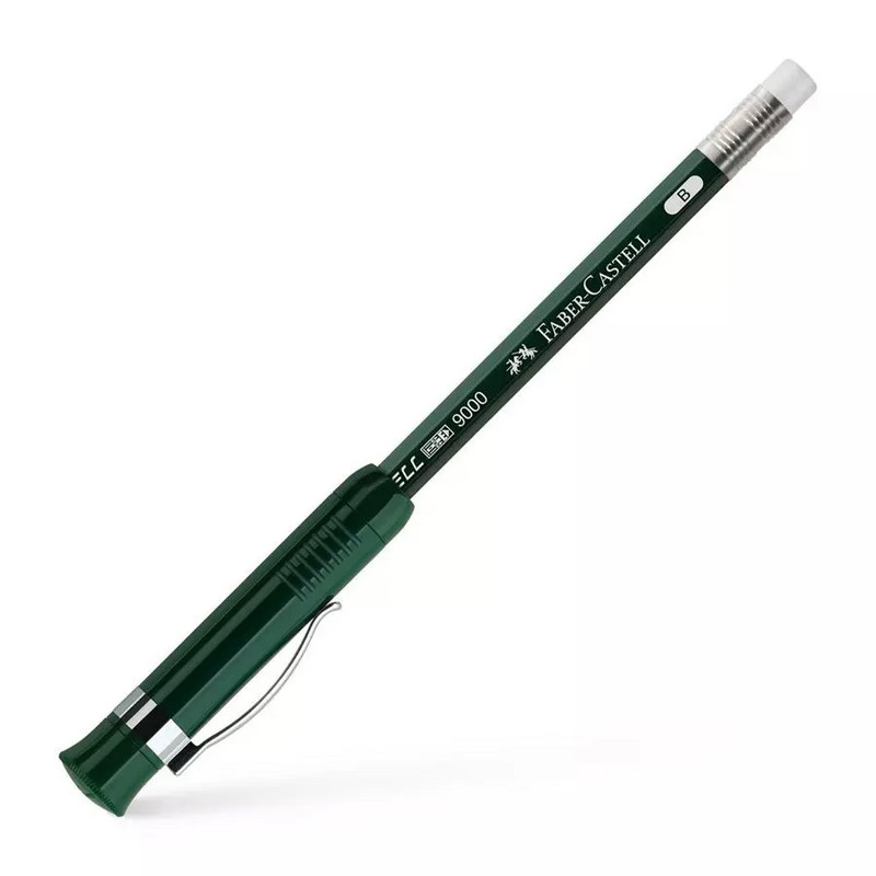 FABER-CASTELL grafitová tužka CASTELL 9000 Perfect s gumou a multifunkčním víčkem