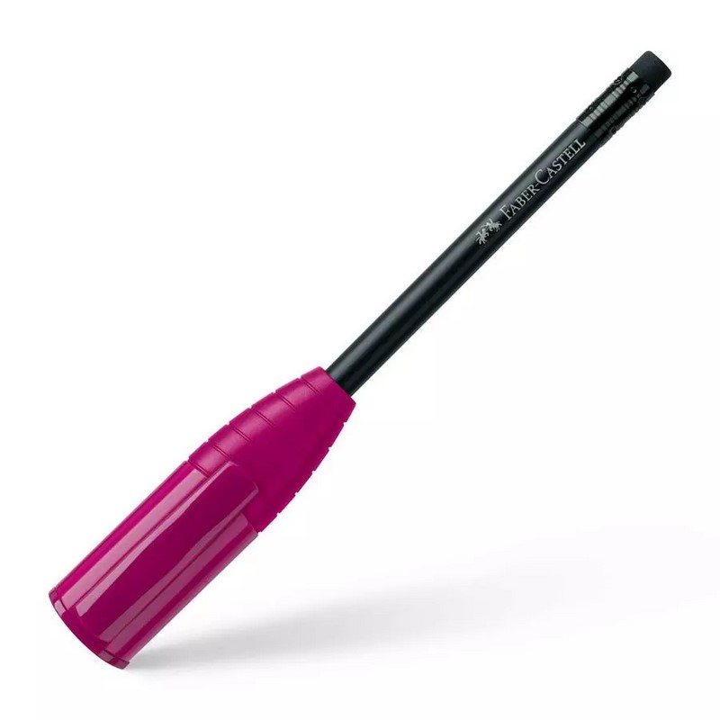 FABER-CASTELL grafitová tužka Perfect s gumou a multifunkčním víčkem, růžová