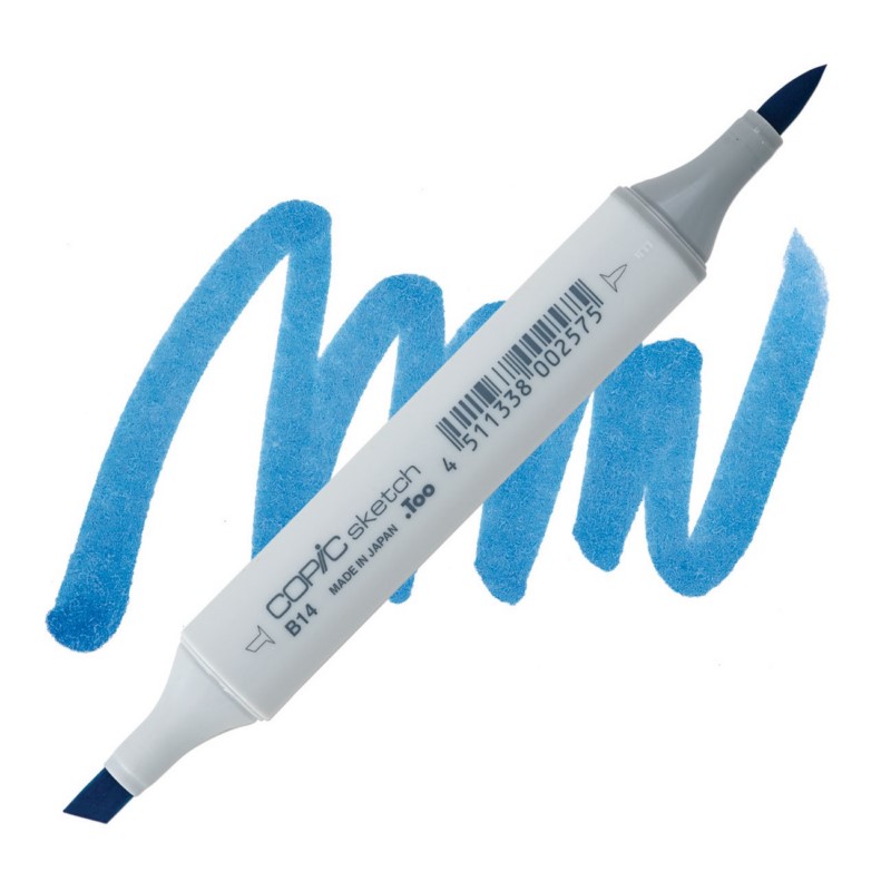 Lihová fixa COPIC Sketch oboustranná Brush & Chisel, B14 Light blue