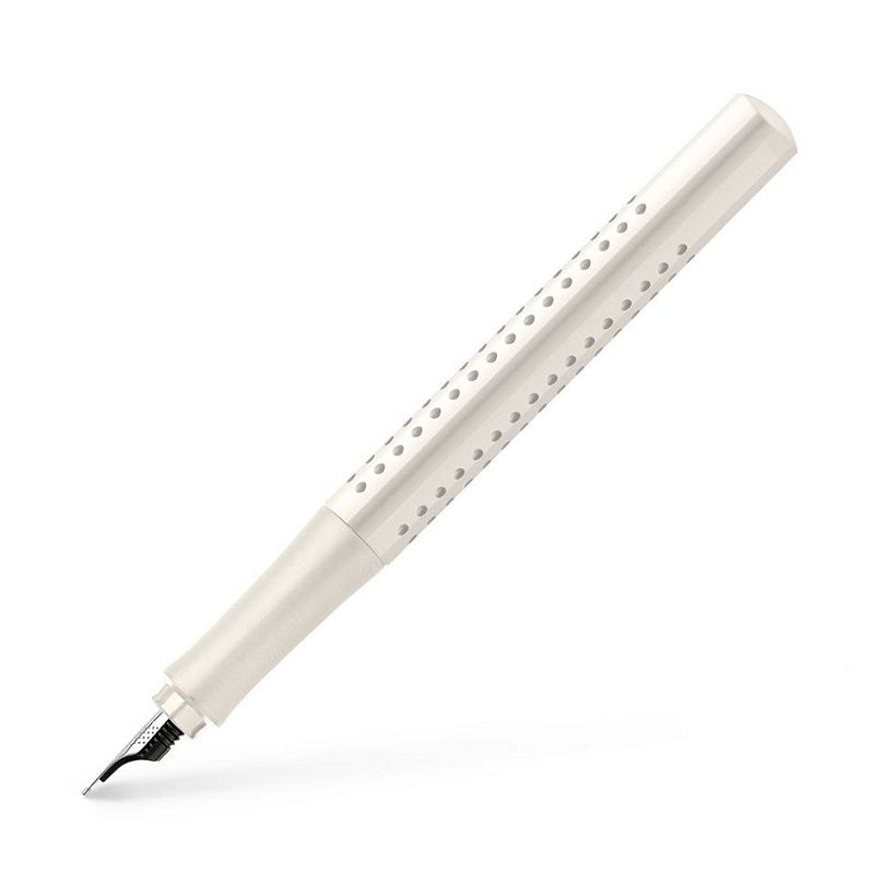 FABER-CASTELL plnící pero Grip "F", bílé