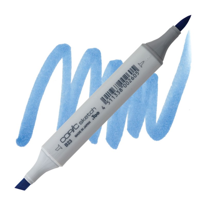 Lihová fixa COPIC Sketch oboustranná Brush & Chisel, B23 Phthalo blue