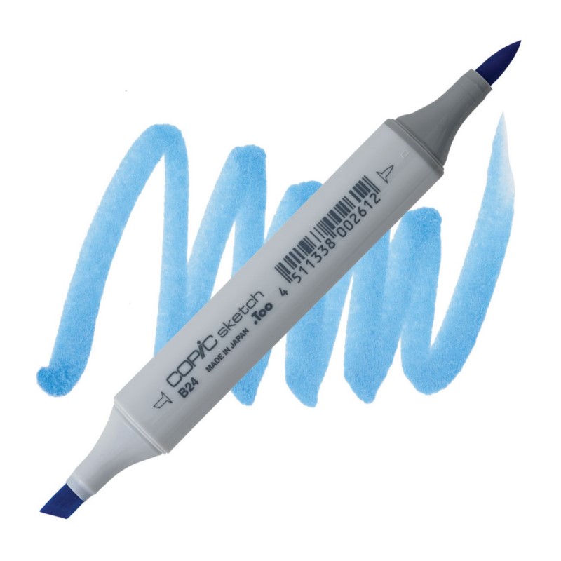 Lihová fixa COPIC Sketch oboustranná Brush & Chisel, B24 Sky