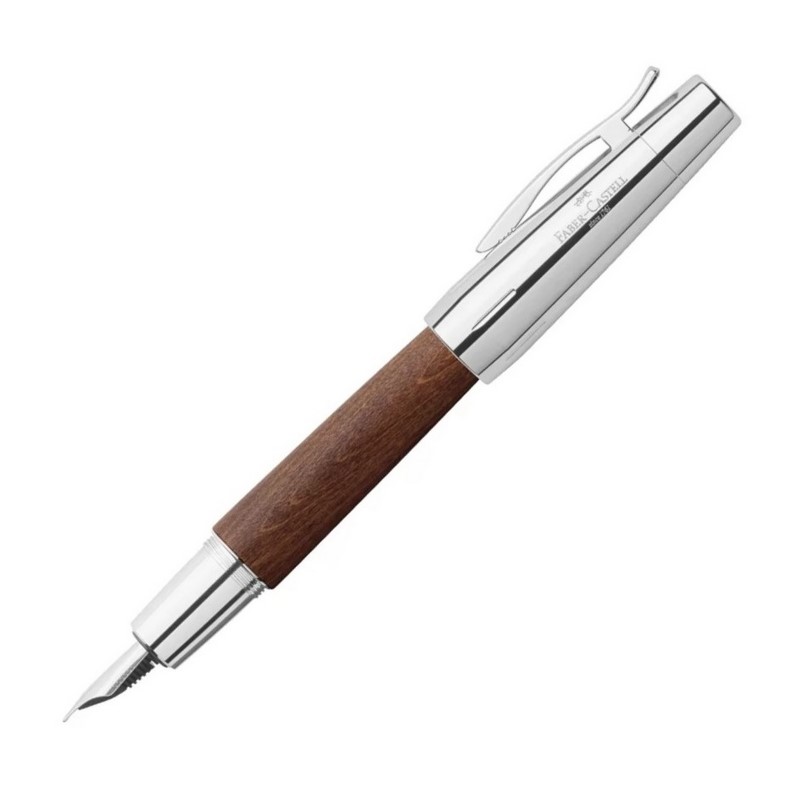 FABER-CASTELL plnící pero E-motion Wood Reddish Brown "F"