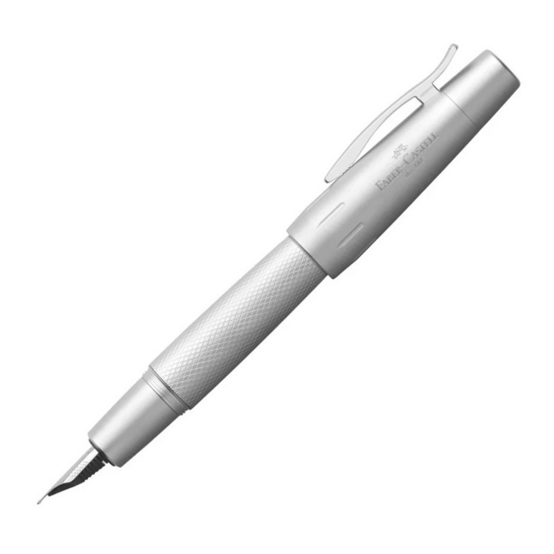 FABER-CASTELL plnící pero E-motion Pure Silver "F"
