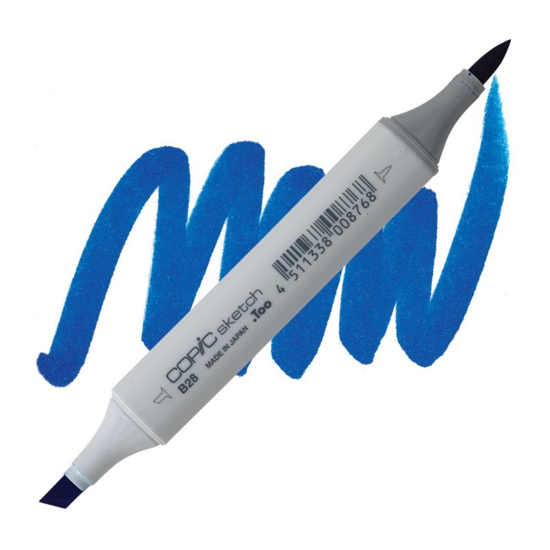 Lihová fixa COPIC Sketch oboustranná Brush & Chisel, B28 Royal blue