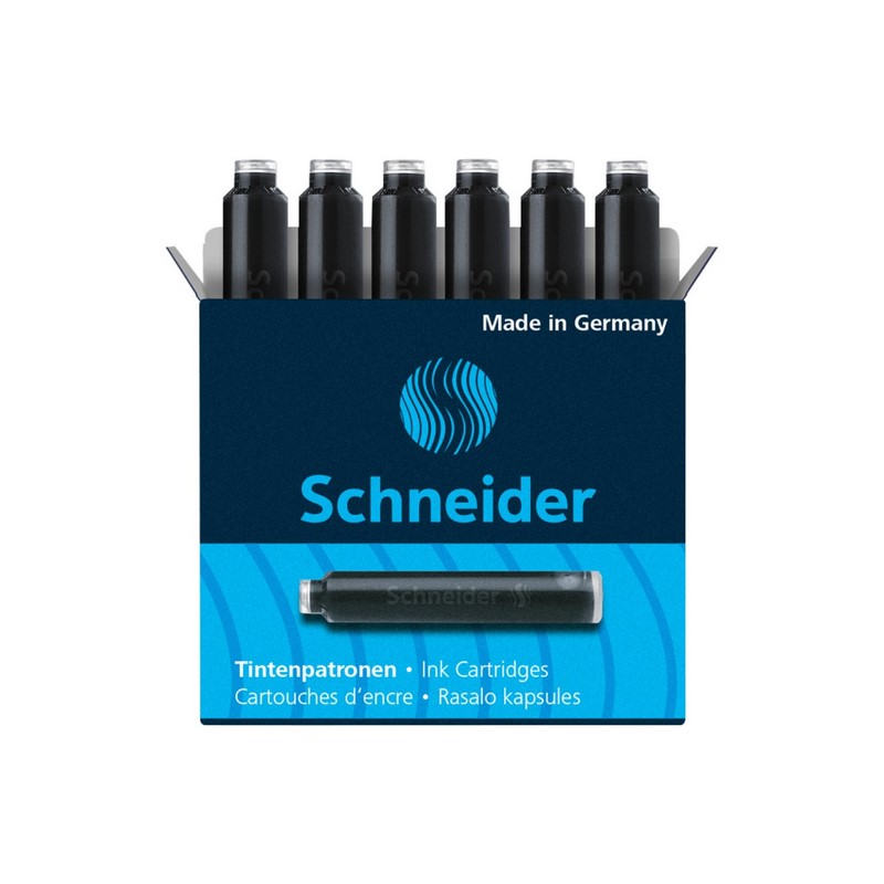 Inkoustové bombičky SCHNEIDER 6ks, černé