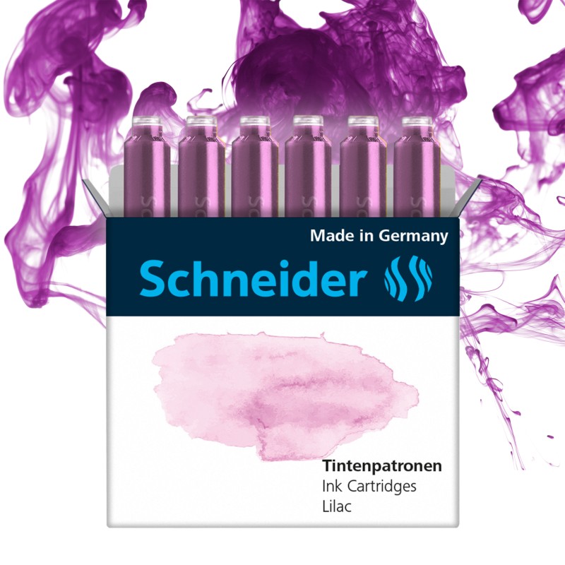 Inkoustové bombičky SCHNEIDER 6ks, fialové
