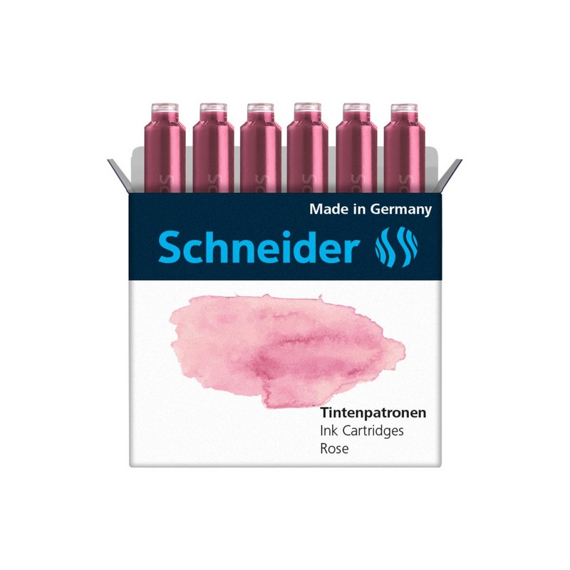 Inkoustové bombičky SCHNEIDER 6ks, růžové