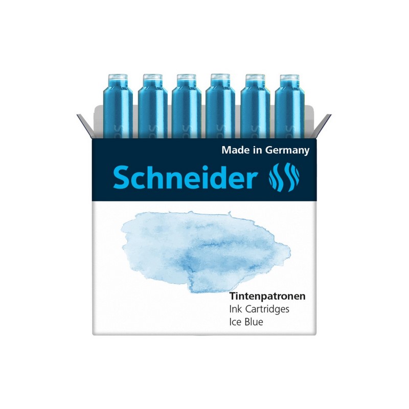 Inkoustové bombičky SCHNEIDER 6ks, světle modré