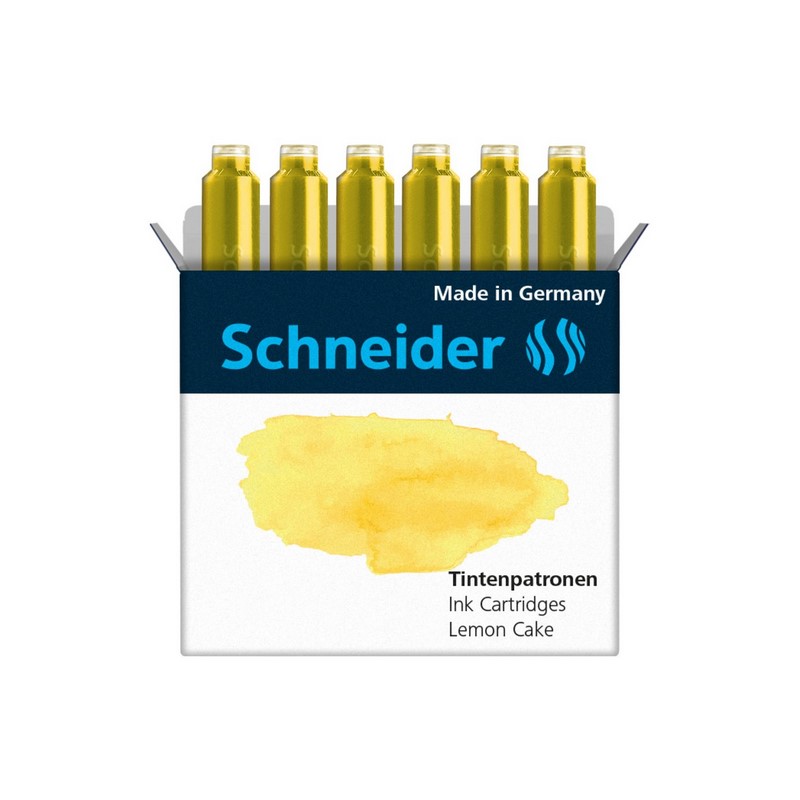 Inkoustové bombičky SCHNEIDER 6ks, žluté