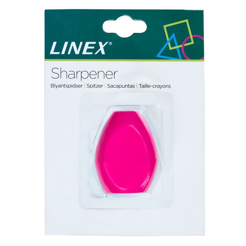 LINEX Ořezávátko se zásobníkem LINEX, růžové
