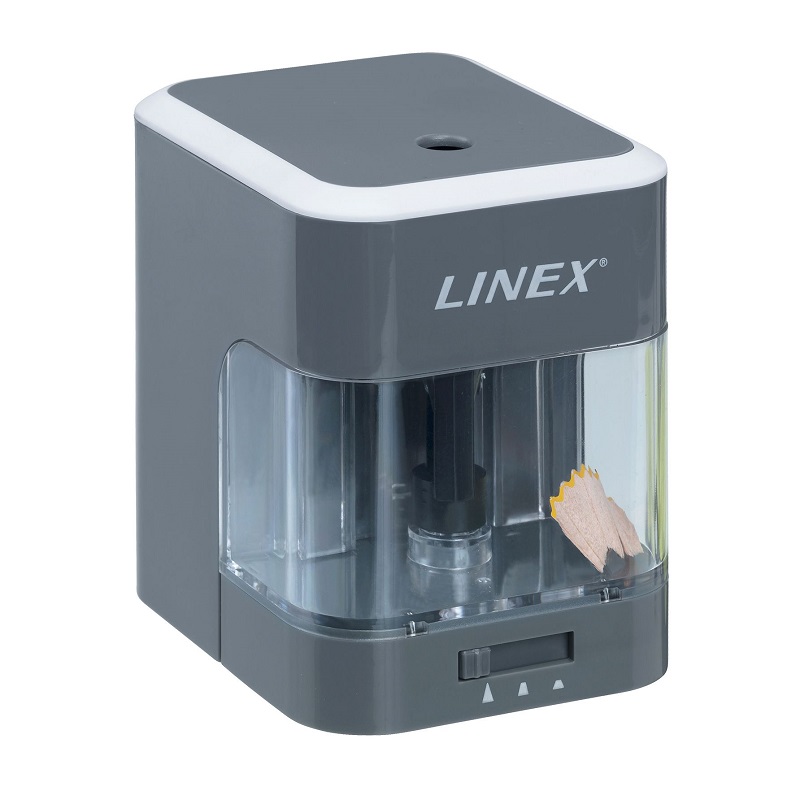 LINEX Stolní ořezávátko bateriové LINEX, šedé s 1 otvorem