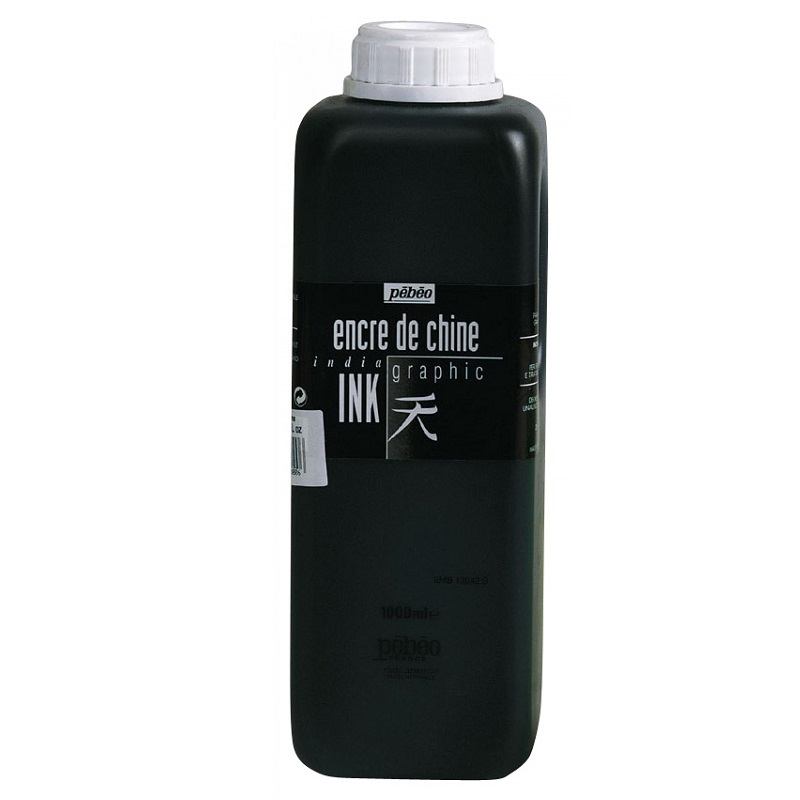 PEBEO grafický inkoust černý 1000ml