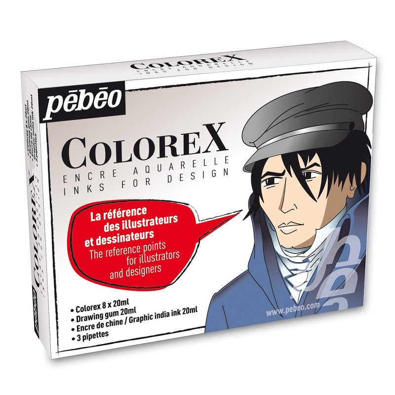 PEBEO akvarelová sada Colorex, 8ks + příslušenství