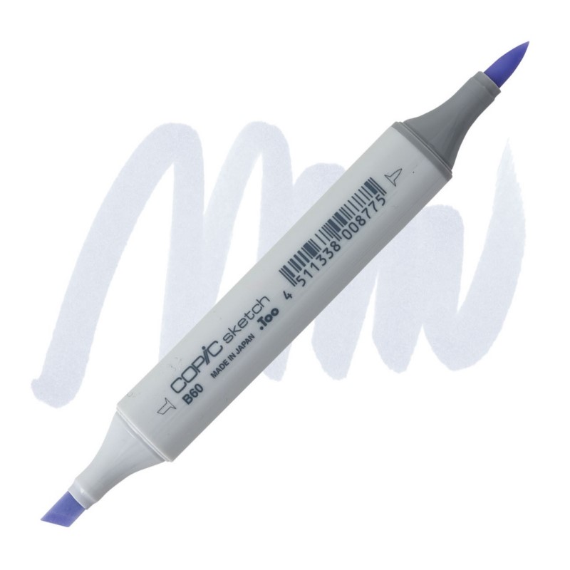 Lihová fixa COPIC Sketch oboustranná Brush & Chisel, B60 Pale blue grey