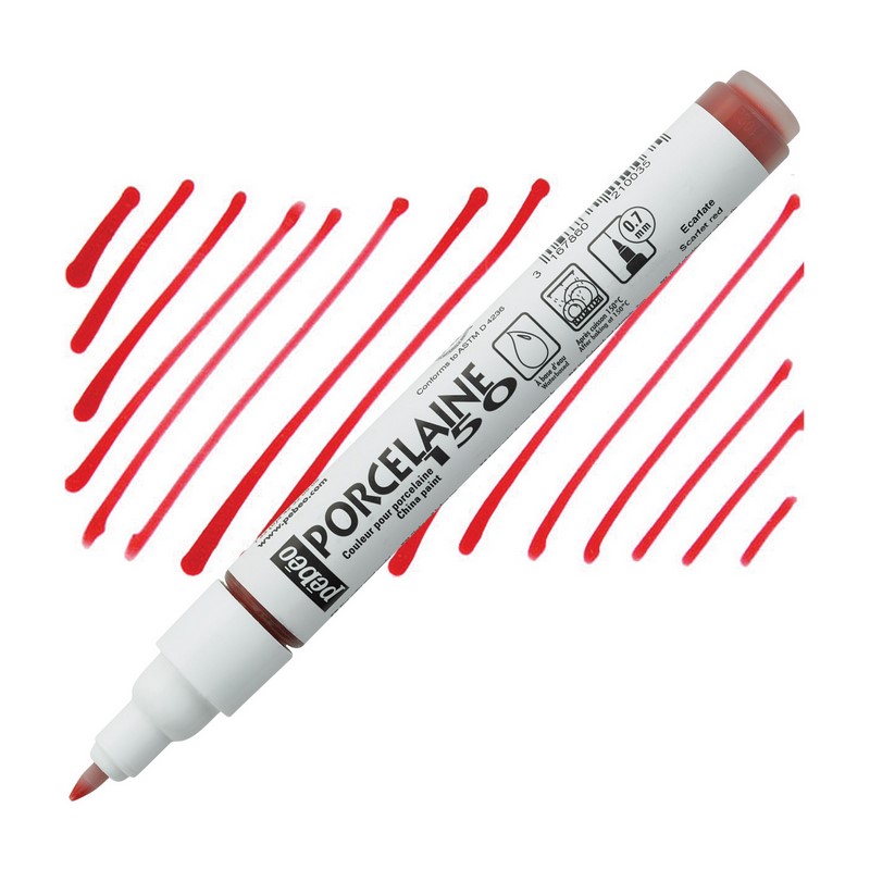 PEBEO Porcelaine 150 0,7mm, Scarlet red 03