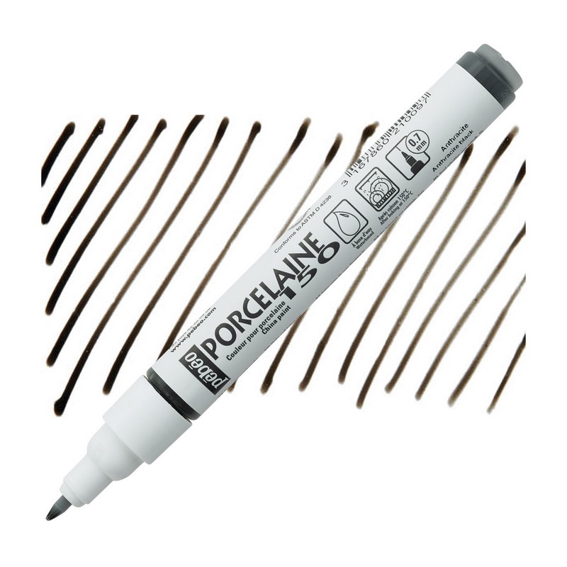 PEBEO Porcelaine 150 0,7mm, Anthracite black 09