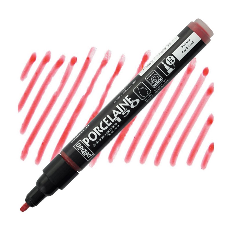 PEBEO Porcelaine 150 1,2mm, Scarlet red 03