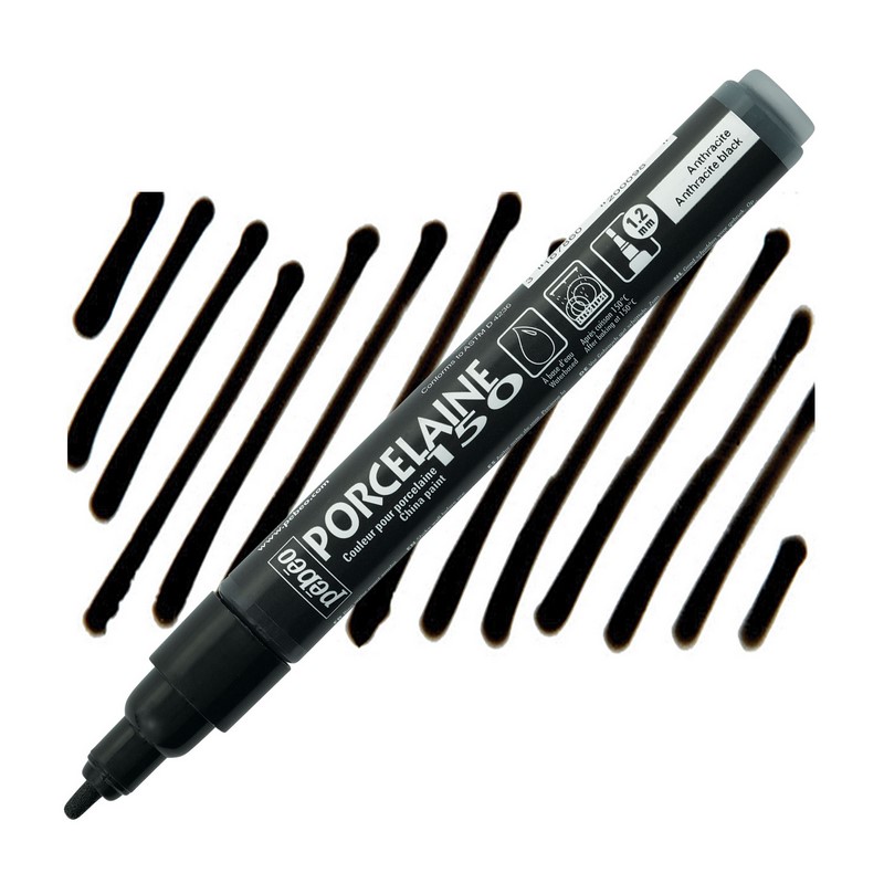 PEBEO Porcelaine 150 1,2mm, Anthracite black 09
