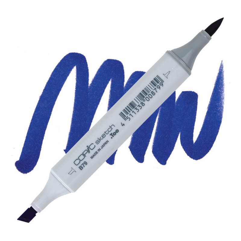 Lihová fixa COPIC Sketch oboustranná Brush & Chisel, B79 Iris