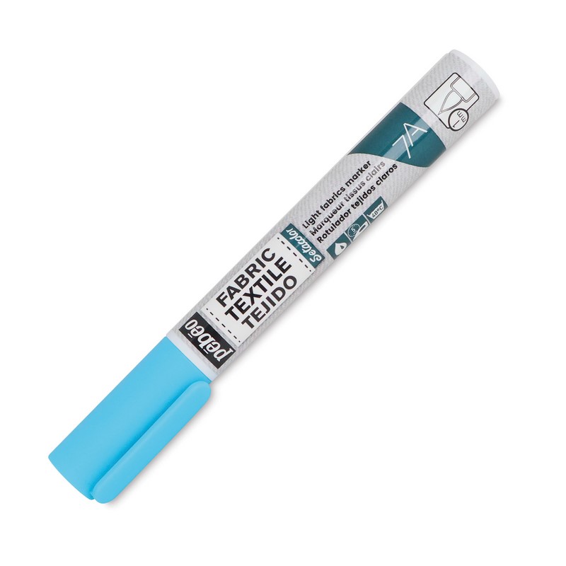 PEBEO Light Fabric na textil 7A Brush 1mm, Fluo blue 75