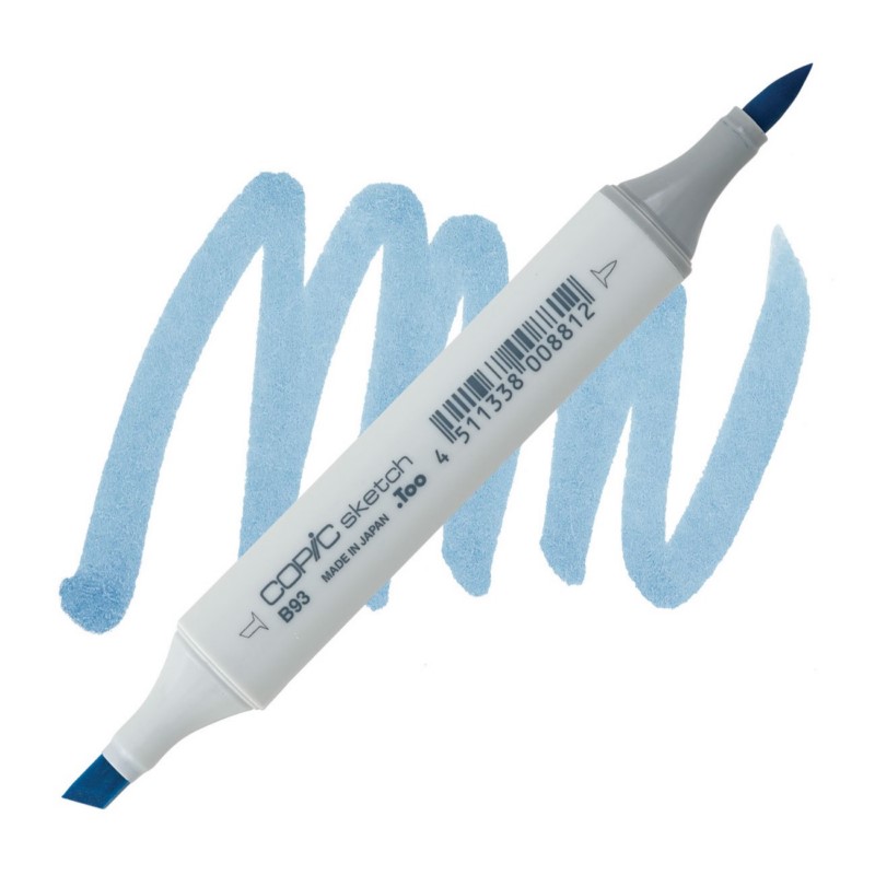 Lihová fixa COPIC Sketch oboustranná Brush & Chisel, B93 Light crockery blue