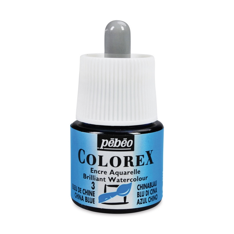 PEBEO akvarelový inkoust Colorex, China blue 03