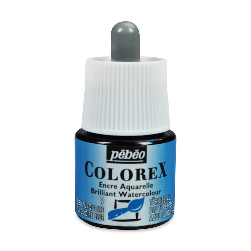 PEBEO akvarelový inkoust Colorex, Turquoise blue 09