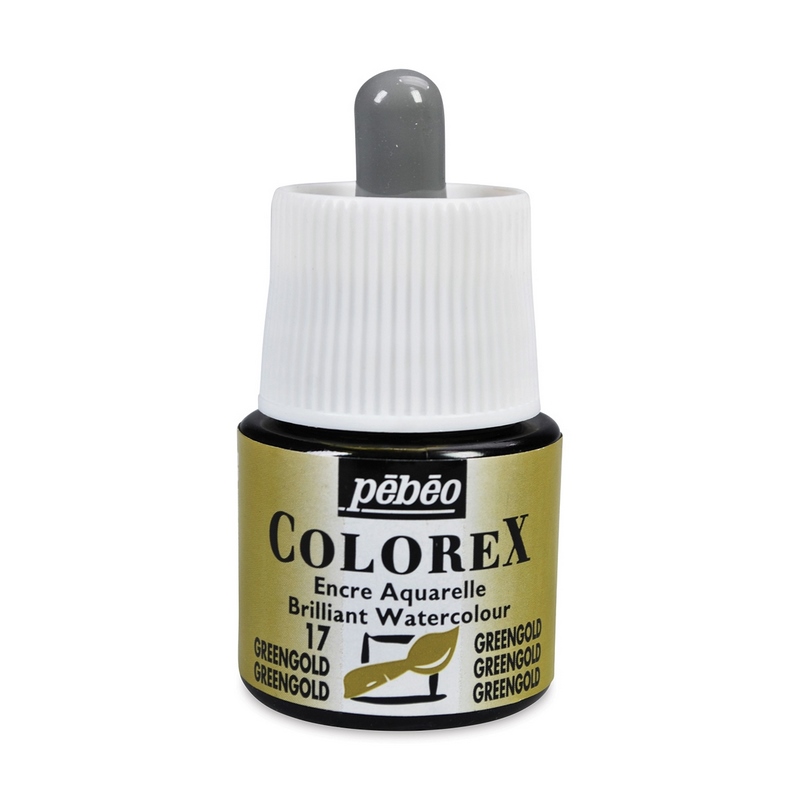 PEBEO akvarelový inkoust Colorex, Green gold 17
