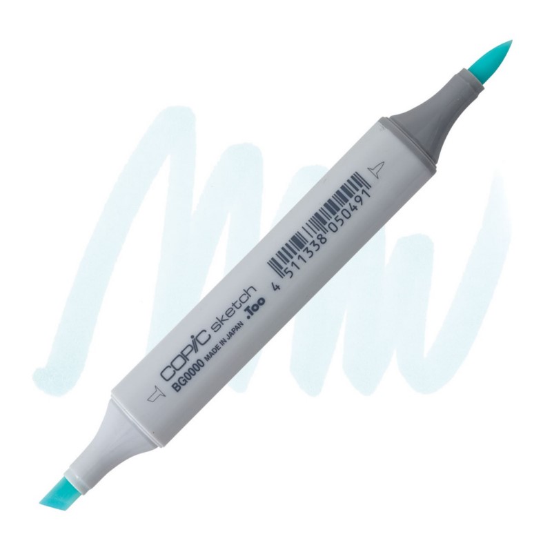 Lihová fixa COPIC Sketch oboustranná Brush & Chisel, BG0000 Snow green