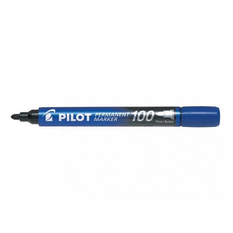 PILOT permanentní popisovač 100 kulatý, modrý
