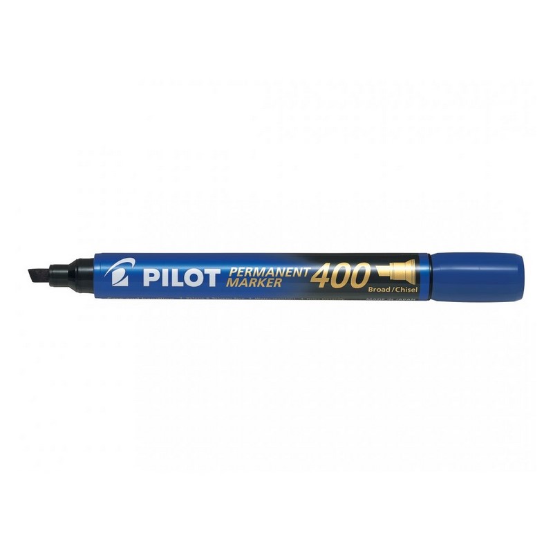 PILOT permanentní popisovač 400 šikmý, modrý