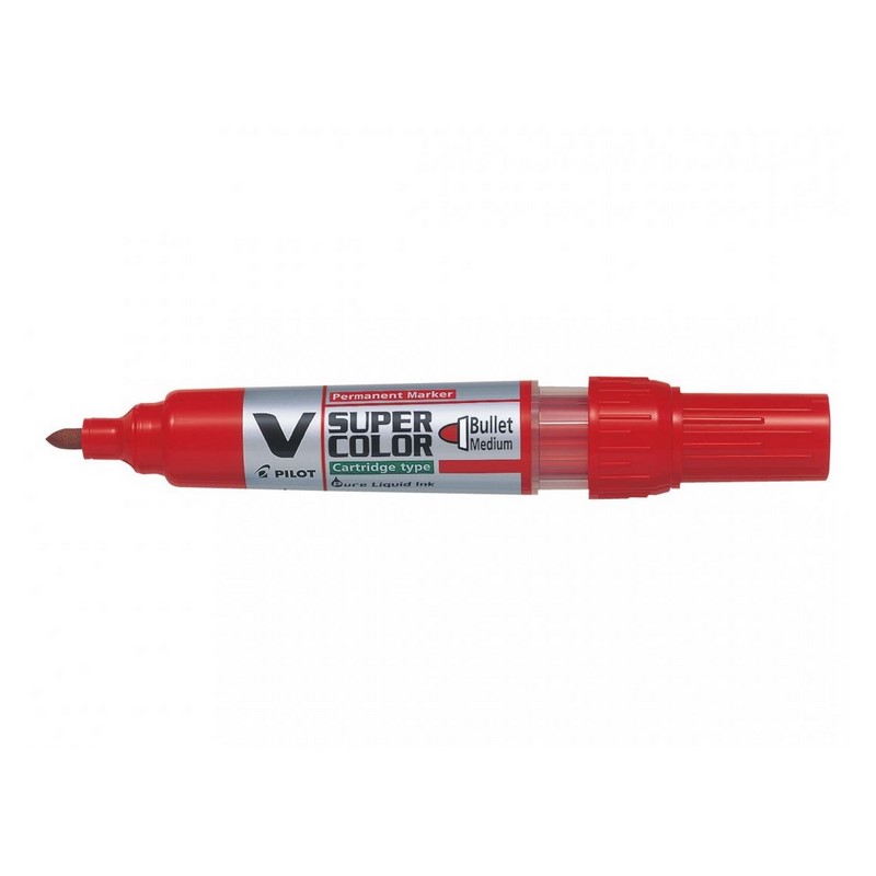 PILOT lihový V-Super Color Medium, červený