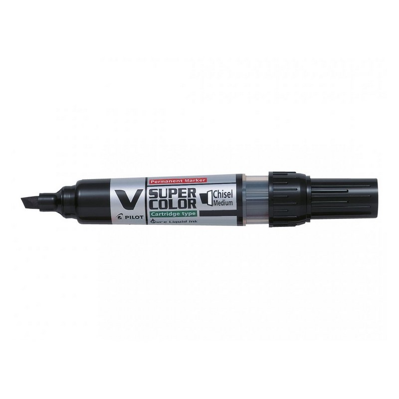 PILOT lihový V-Super Color Chisel, černý