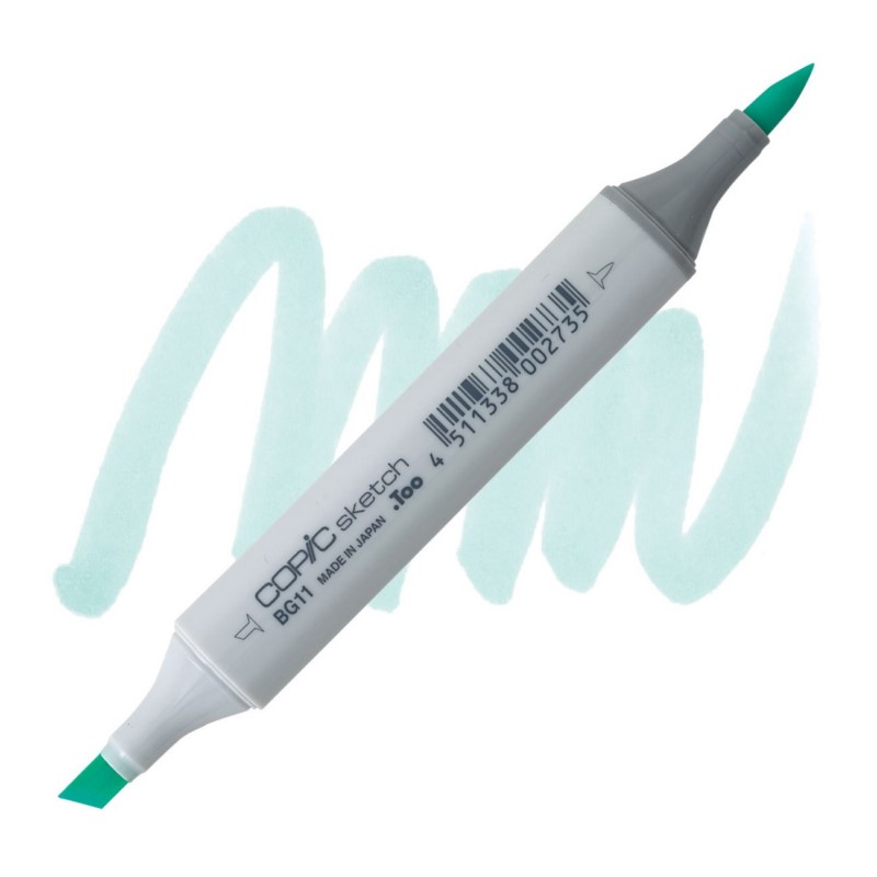 Lihová fixa COPIC Sketch oboustranná Brush & Chisel, BG11 Moon white