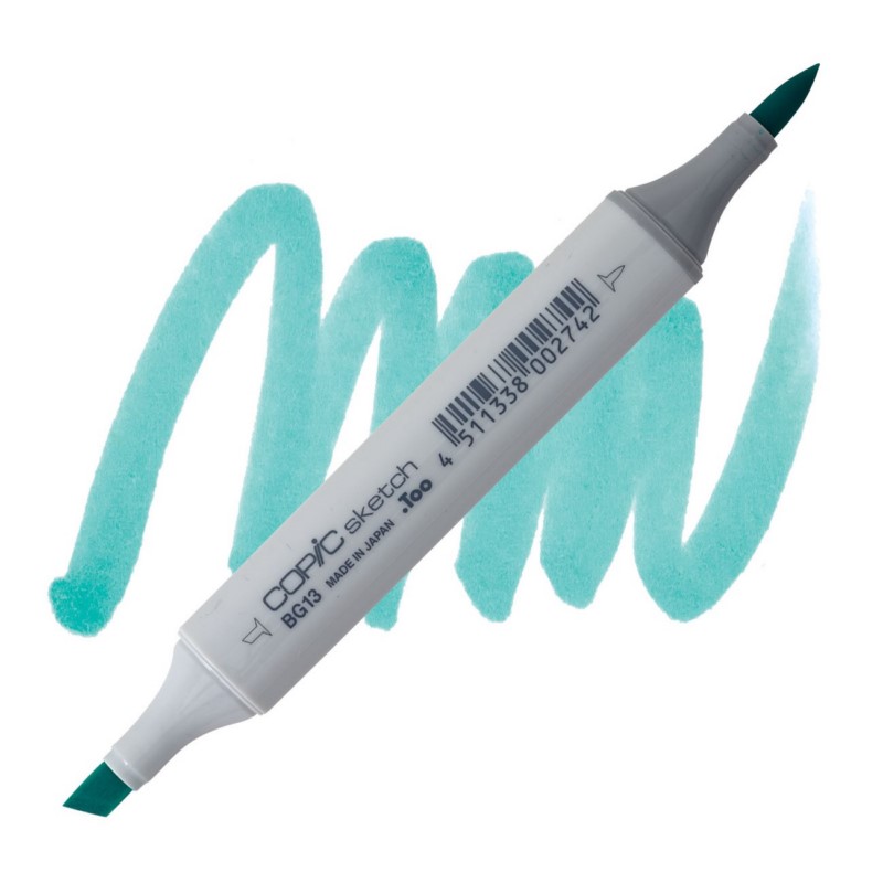 Lihová fixa COPIC Sketch oboustranná Brush & Chisel, BG13 Mint green
