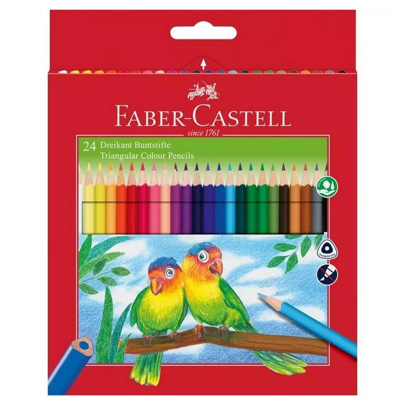 Školní pastelky FABER-CASTELL Ergo, 24ks