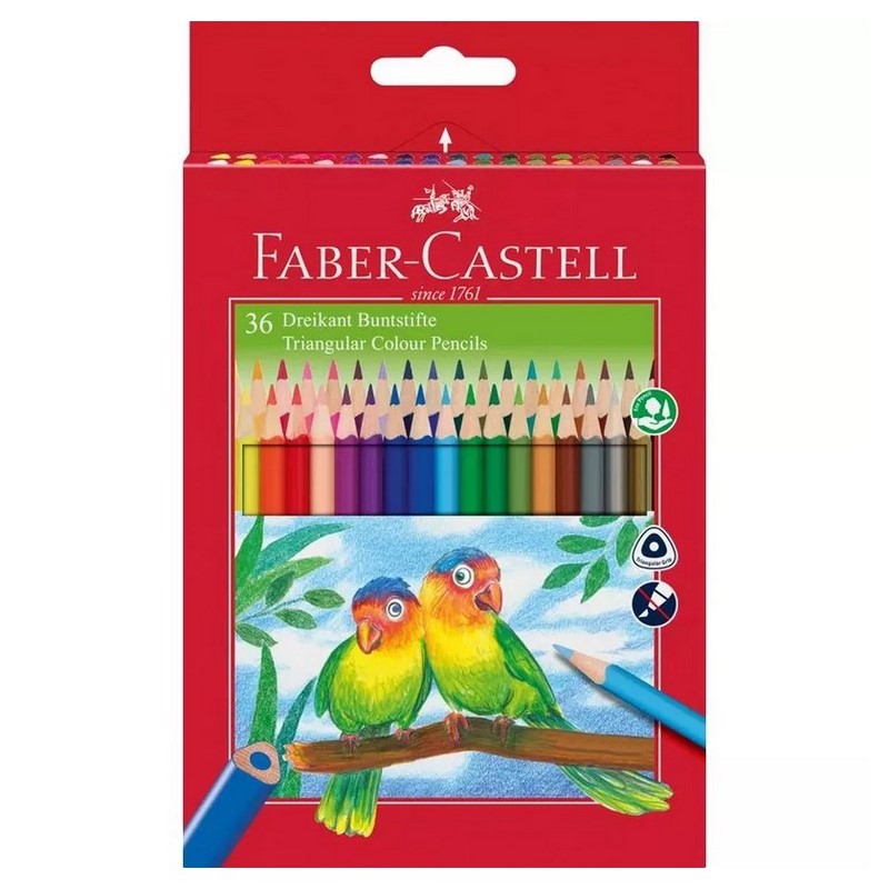 Školní pastelky FABER-CASTELL Ergo, 36ks