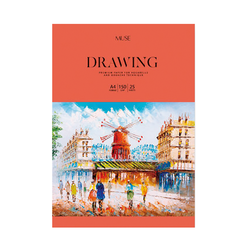Papír SHKOLYARYK Muse Drawing A4+, 25 listů