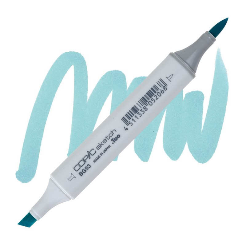 Lihová fixa COPIC Sketch oboustranná Brush & Chisel, BG53 Ice mint