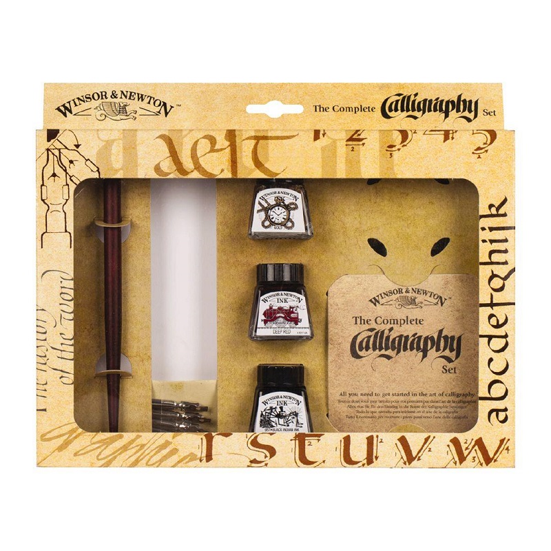 Kaligrafická sada WINSOR & NEWTON Drawing Ink, 11ks CALLIGRAPHY SET