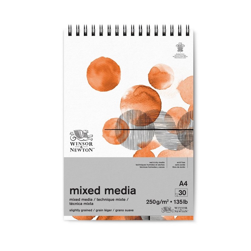 Skicář WINSOR & NEWTON Mixed Media Pad, A4 30 listů