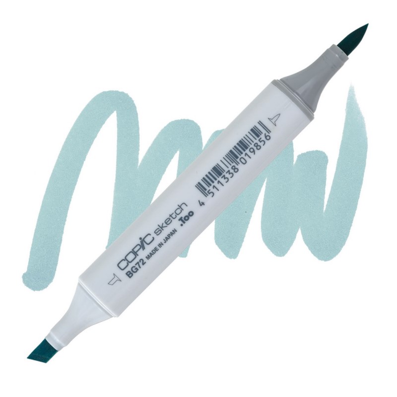 Lihová fixa COPIC Sketch oboustranná Brush & Chisel, BG72 Ice ocean