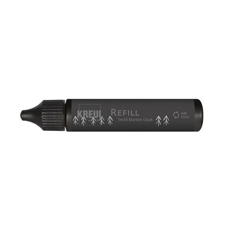 Náplň do popisovačů na textil KREUL Opak 25ml, černá