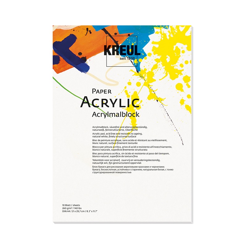 Blok KREUL na akryl A4 260g, 10 listů