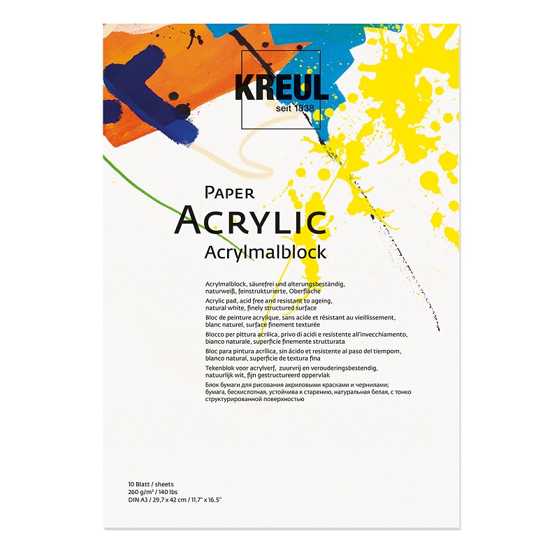 Blok KREUL na akryl A3 260g, 10 listů
