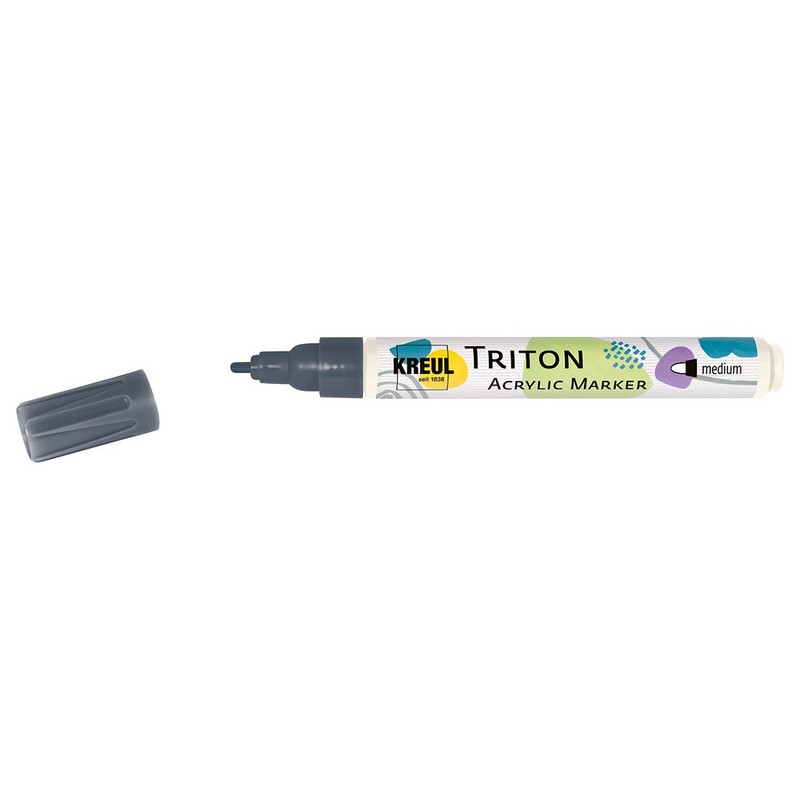 Akrylový popisovač KREUL Triton kulatý, grafitový