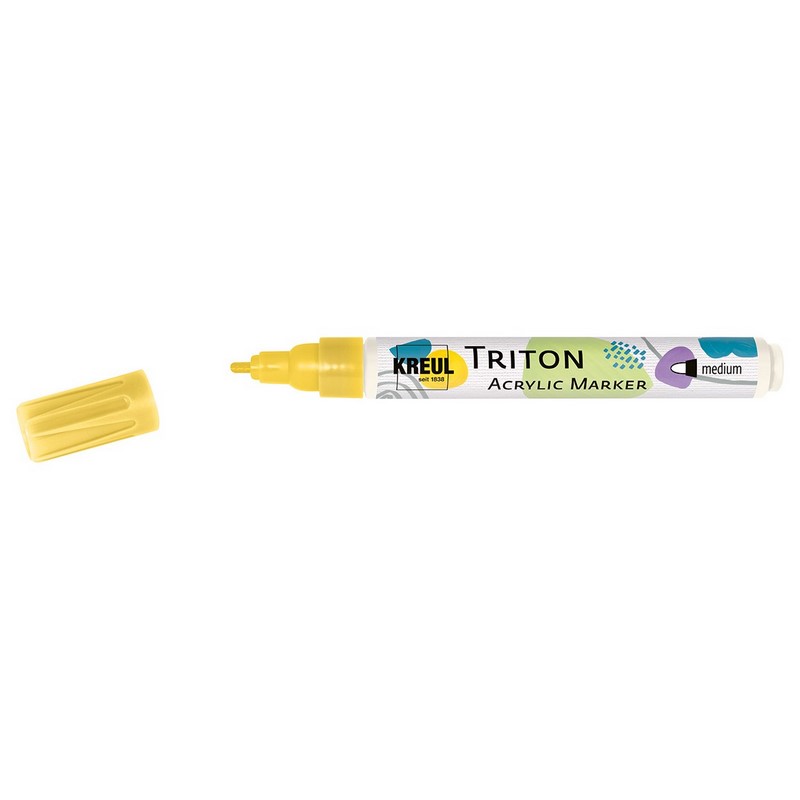 Akrylový popisovač KREUL Triton kulatý, kurkuma