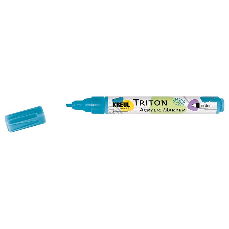 Akrylový popisovač KREUL Triton kulatý, tyrkysový