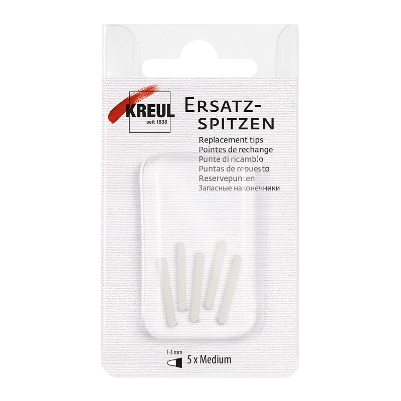 Náhradní hroty pro akrylový popisovač KREUL Triton kulatý 1-3mm, 5ks